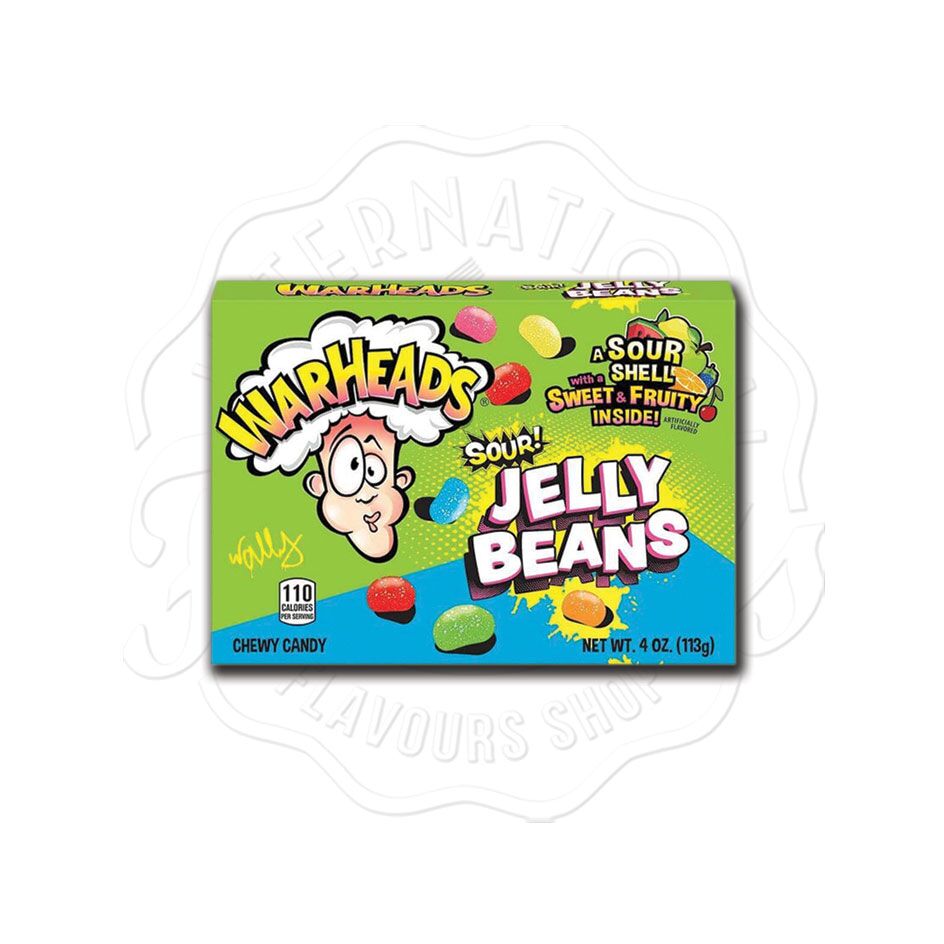 Warheads Sour Jelly Beans Box 113g