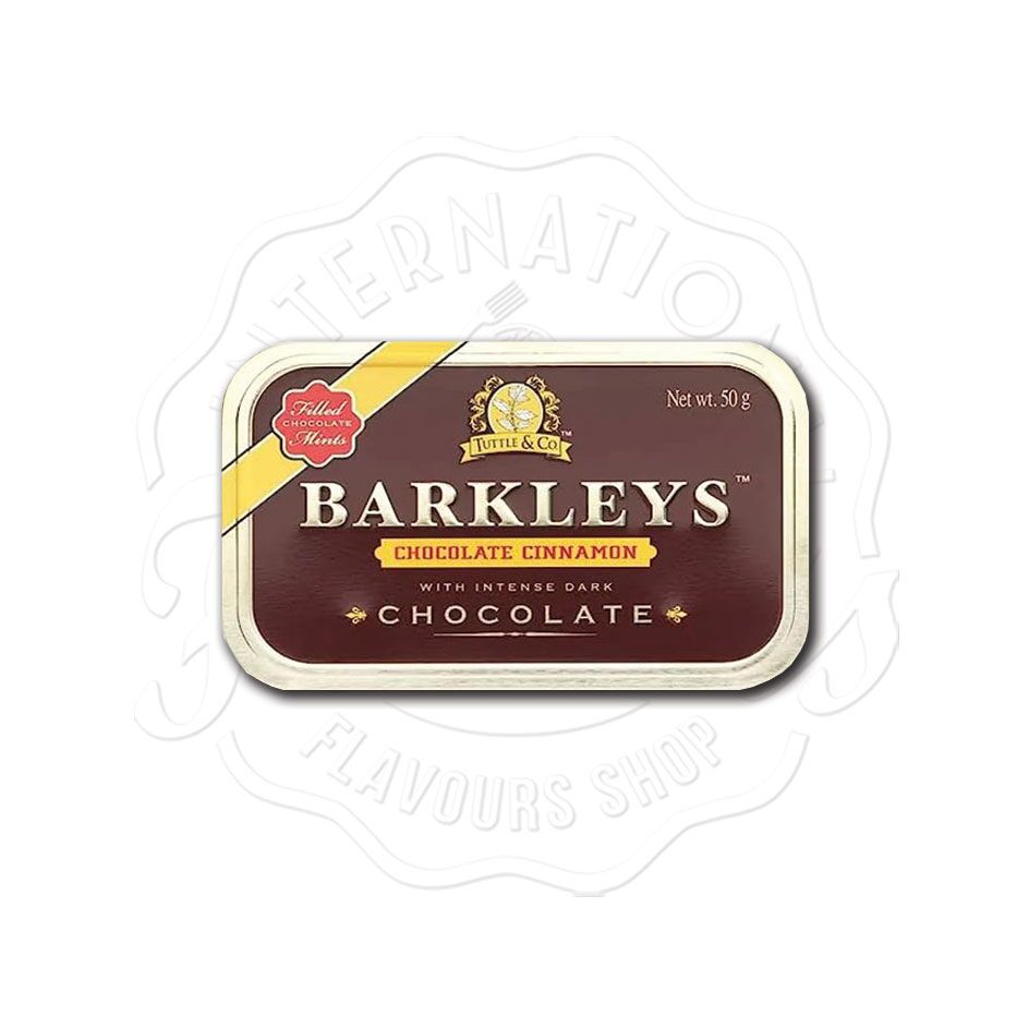 Barkleys Chocolate Cinnamon Mints Tin 50g