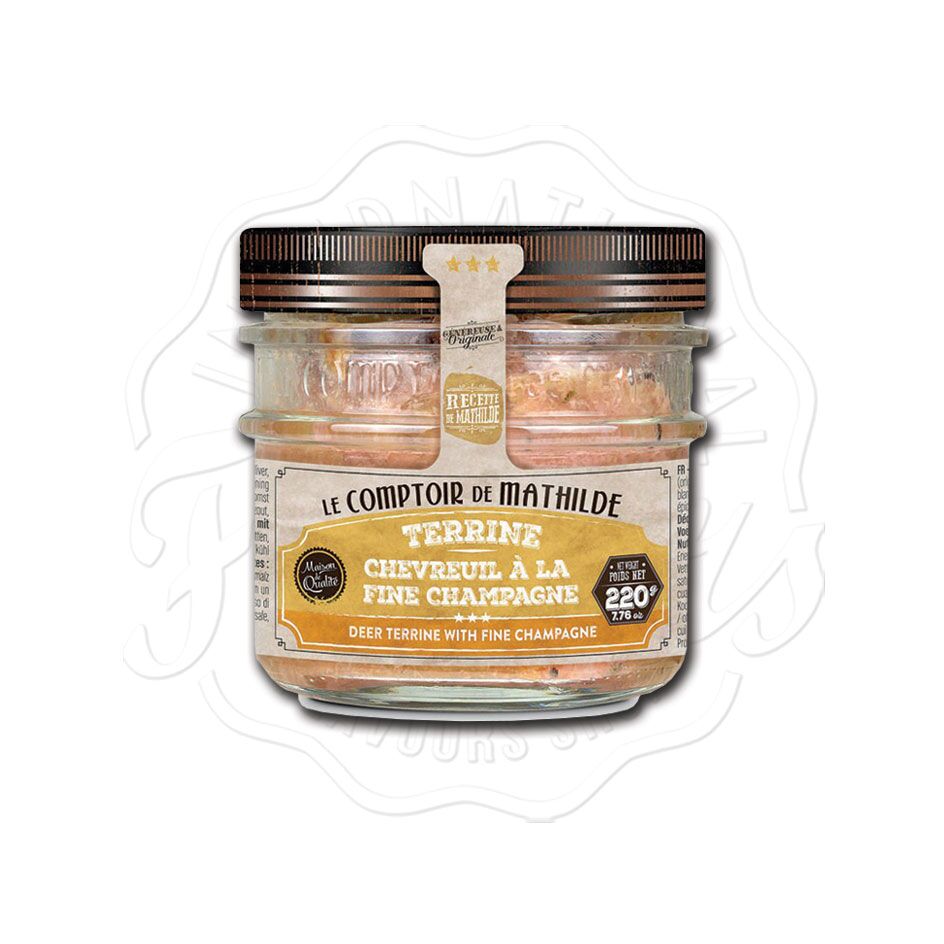 Le Comptoir de Mathilde Deer Terrine with Fine Champagne 220g