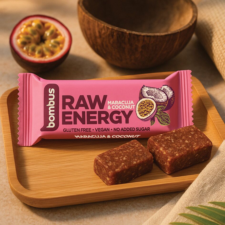 Bombus Raw Energy Maracuja & Coconut Bar 50g