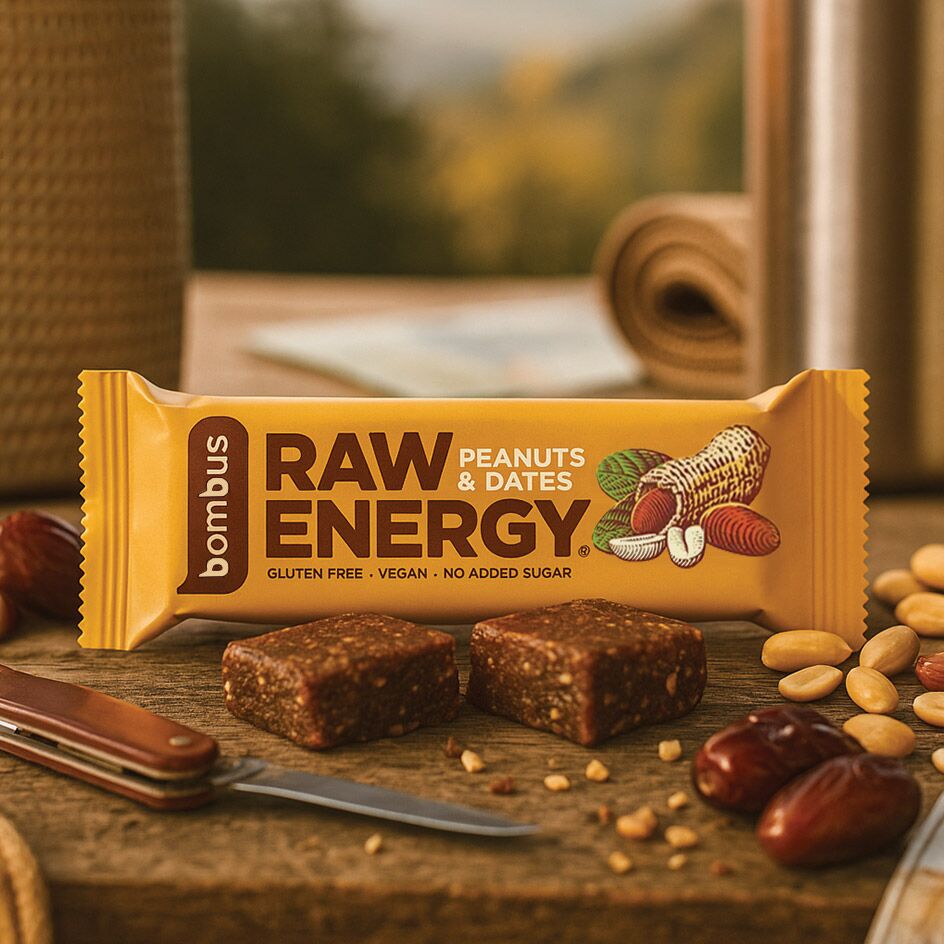 Bombus Raw Energy Peanuts & Dates Bar 50g