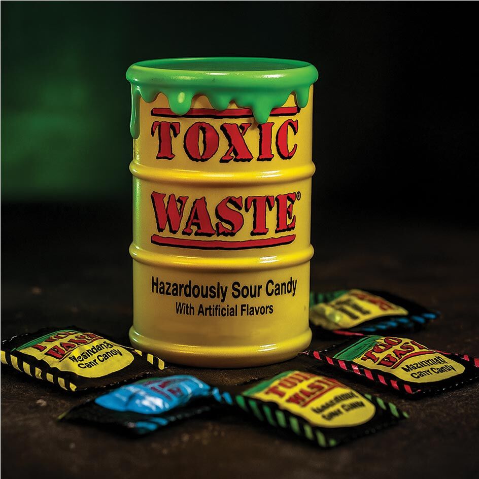 Toxic Waste Yellow Sour Candy Drum 42g