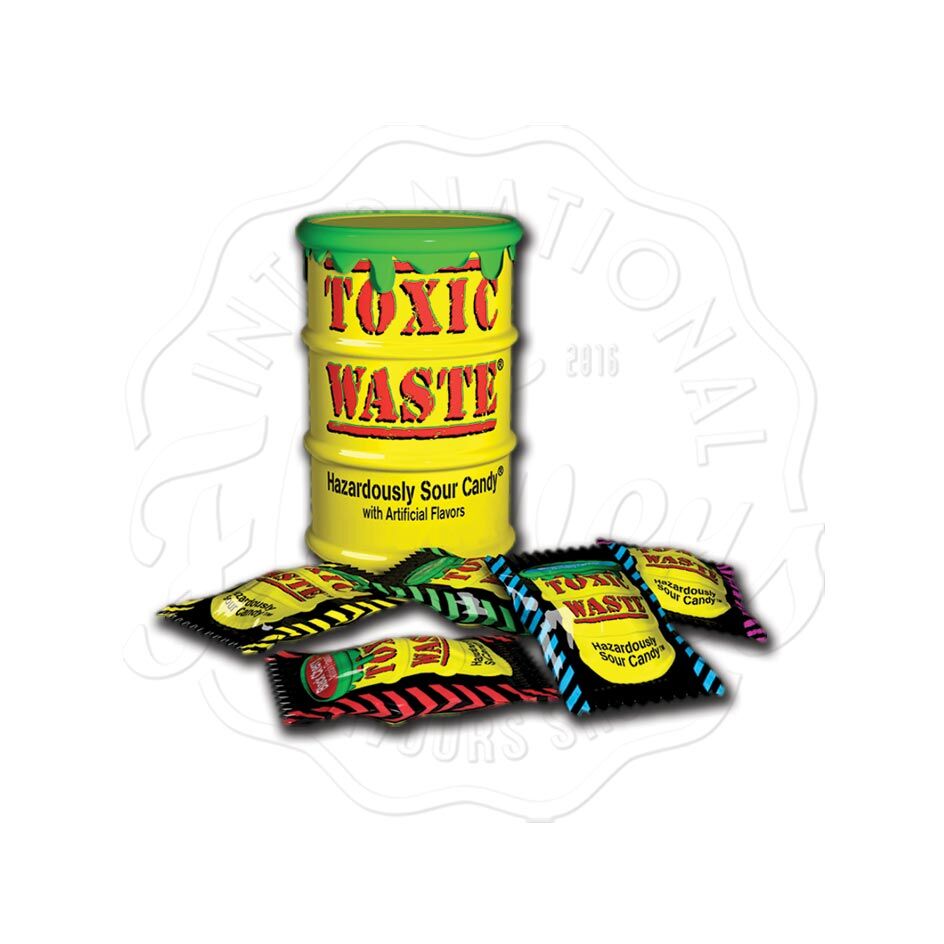 Toxic Waste Yellow Sour Candy Drum 42g